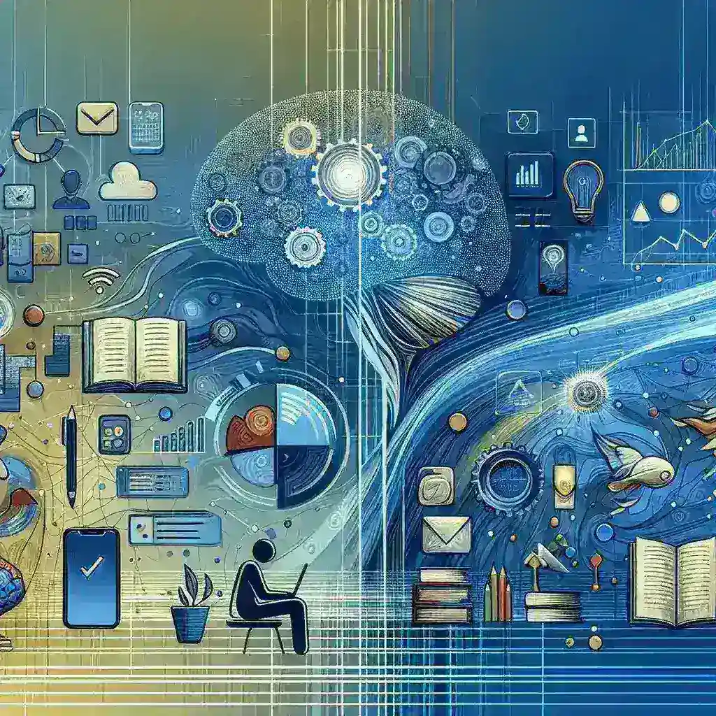 "Descubre las mejores aplicaciones móviles para aumentar tu productividad en 2024, incluyendo iconos de apps populares en un smartphone sobre un escritorio ordenado."