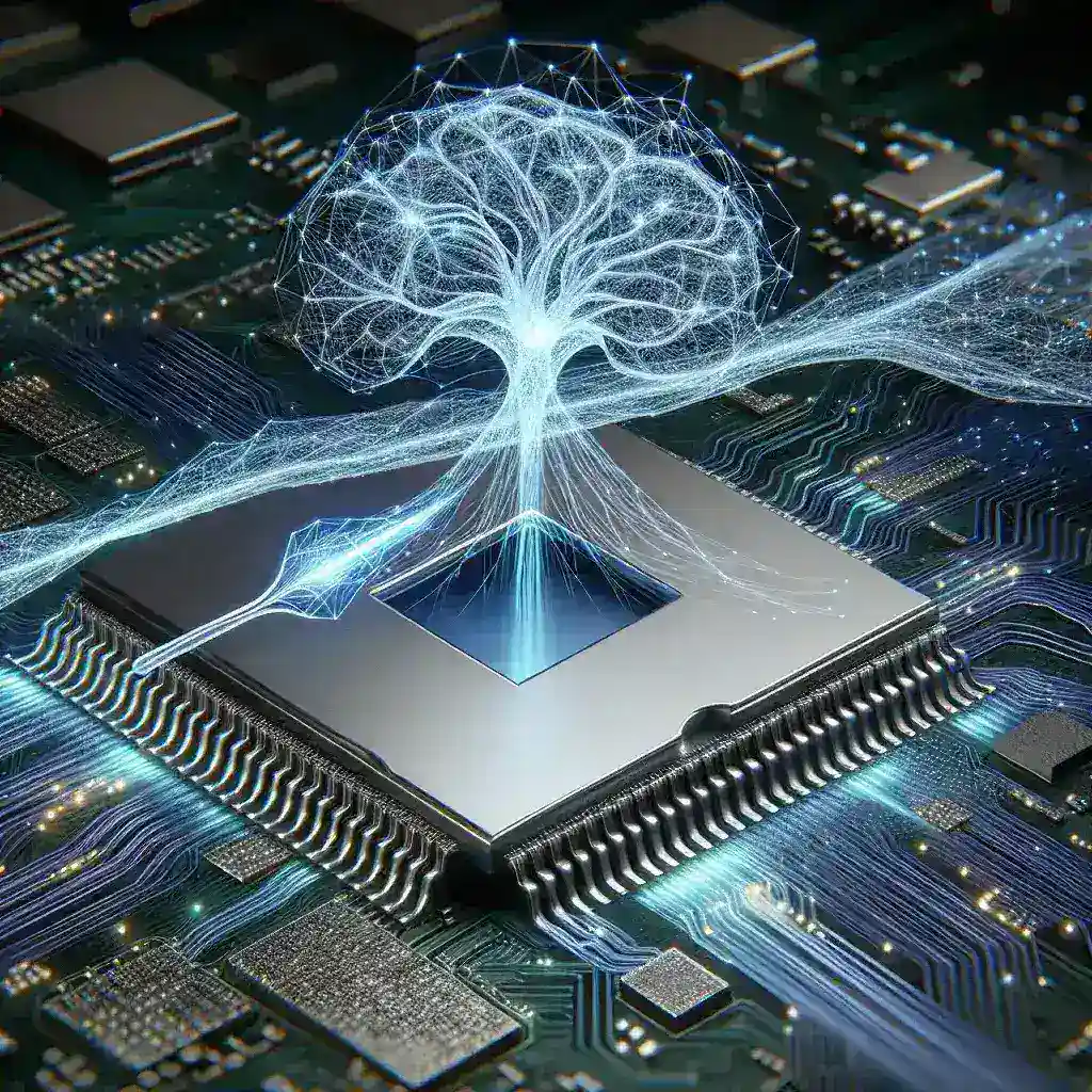 Alt text: "Diagrama ilustrativo del mapeo de caché neuronal en un chip, resaltando su impacto en las estrategias de caché de inteligencia artificial, relacionado con el artículo 'Cómo el mapeo de caché neuronal redefine las estrategias de caché de IA a nivel de chip'."